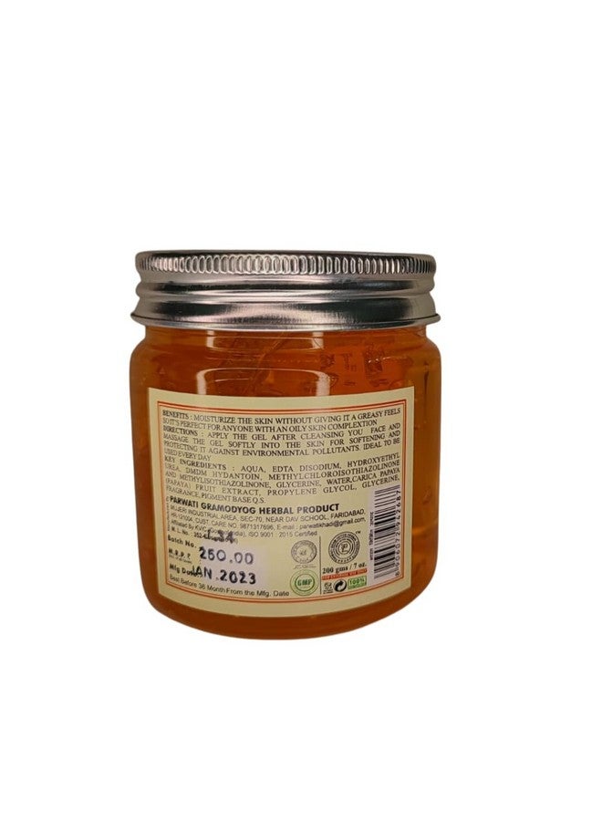 Khadi Herbal Papaya Gel For Face With Liquorice And Cucumber Extract For Skin Moisturising And Antipigmentation Suitable For All Skin Types Pack Of 2 (400G) - Image 3