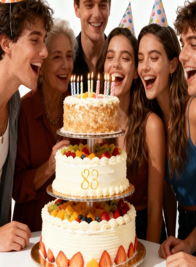 YBEATY مجموعة YBEATY من 40 قطعة من زينة كب كيك عيد الميلاد، أرقام من 0 إلى 9، ذهبية لامعة، مصنوعة من الأكريليك، لتزيين الكيك، مثالية لحفلات أعياد الميلاد وحفلات الزفاف والذكرى السنوية. - Image 5