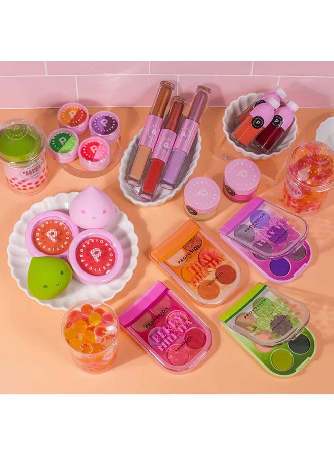 Profusion Cosmetics Milk Tea 6 Shade Palette Boba Tea Collection Features A Lineup Of Brewteaful Matte Shimmer And Metallic Shades (Taro) - Image 4