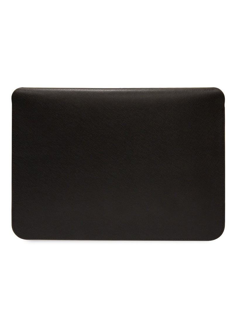 Karl Lagerfeld Saffiano Computer Sleeve with K&C NFT Logo / Fits Up to 14" Devices / High Quality Laptop Sleeve - Black  - Image 3