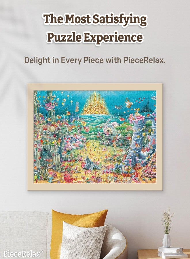 PieceRelax أحجية الصور المقطوعة البلاستيكية PieceRelax PieceClicks للبالغين 2000 قطعة - شينجي ياماموتو - حورية البحر الصغيرة - 37.6 × 25.0 بوصة، من أكثر ألعاب الطاولة إرضاءً، لا حاجة إلى غراء [U1193] - Image 2