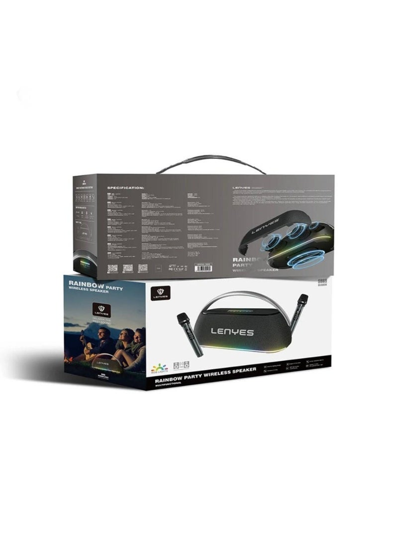 Lenyes  S869 300W Outdoor Wireless Speaker KTV + Bluetooth 5.3 Karaoke Microphone - Image 1