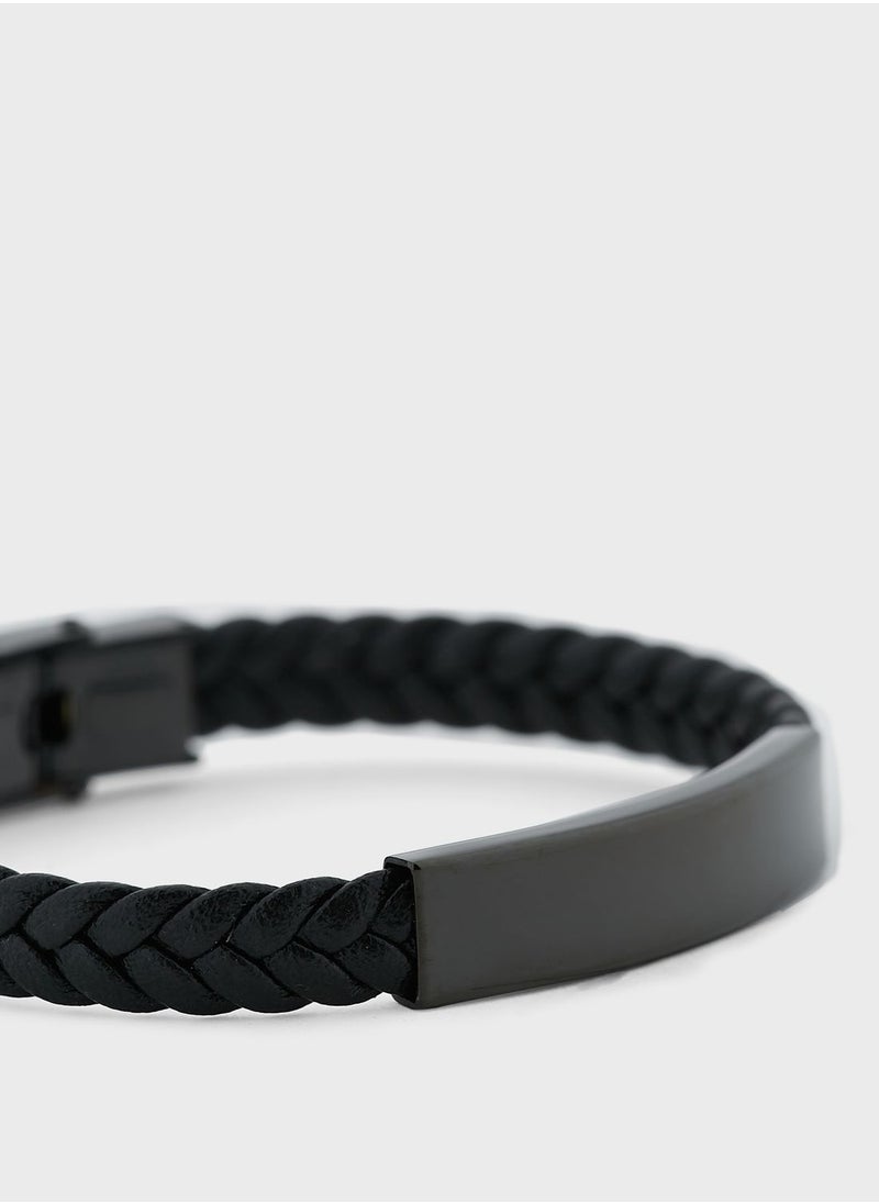 Seventy Five Genuine Leather Braided Bracelet  - Image 3