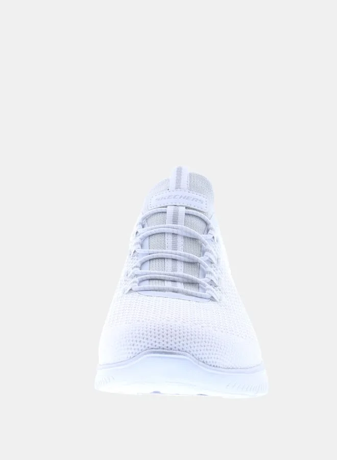 سكيتشرز Womens Textured Walking Shoes with Elasticated Laces - SUMMITS