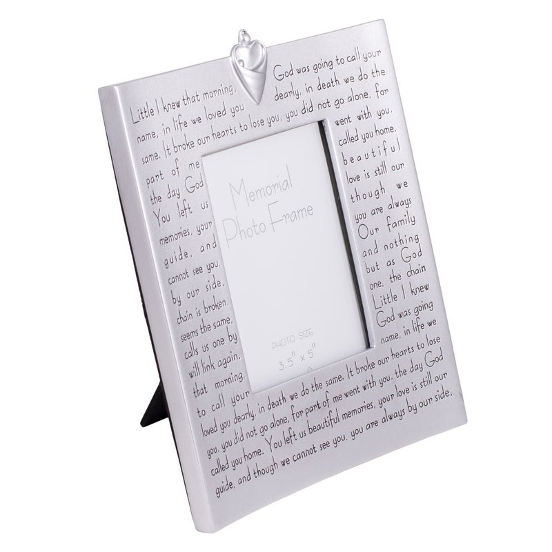 Roman Roman Giftware Inc.  Memorial Collection  9.25"" H Memorial Frame; 3.5X5 Religious  Inspirational  Durable (9x7x1) - Image 2