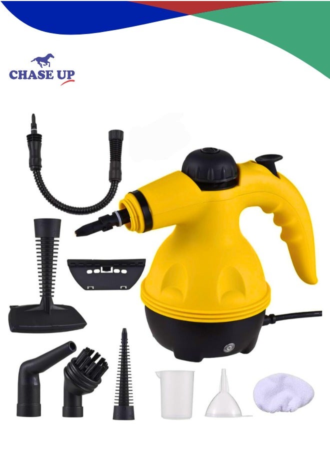 Chase Up Portable Handheld Steam Cleaner – 1050W High-Pressure Steam Cleaning Machine with 9 Accessories – Chemical-Free Heavy-Duty Cleaner for Kitchen, Sofa, Bathroom, Car, and Windows  - Image 1