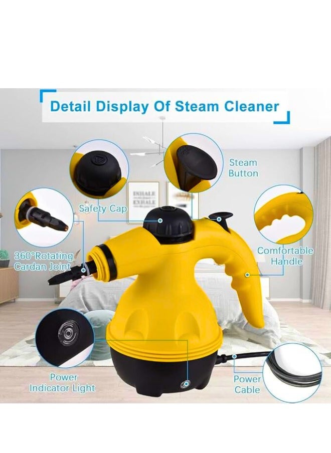 Chase Up Portable Handheld Steam Cleaner – 1050W High-Pressure Steam Cleaning Machine with 9 Accessories – Chemical-Free Heavy-Duty Cleaner for Kitchen, Sofa, Bathroom, Car, and Windows  - Image 3
