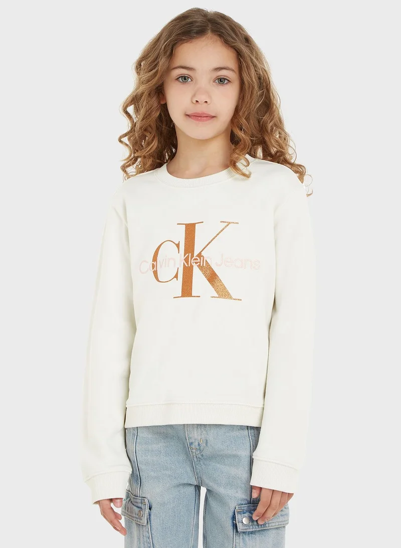 Calvin Klein Jeans Kids Crew Neck Sweatshirt