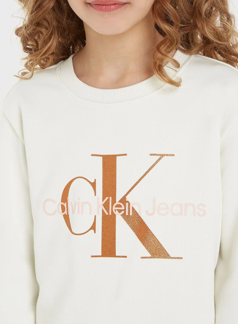 Calvin Klein Jeans Kids Crew Neck Sweatshirt