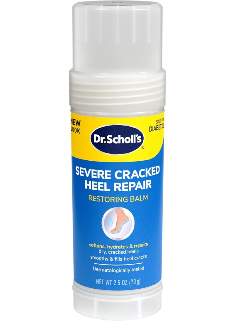 Dr. Scholl's Cracked Heel Repair Balm 2.5oz with 25% Urea for Dry Cracked Feet Heals - Image 1
