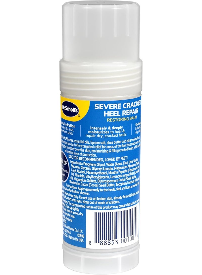 Dr. Scholl's Cracked Heel Repair Balm 2.5oz with 25% Urea for Dry Cracked Feet Heals - Image 2