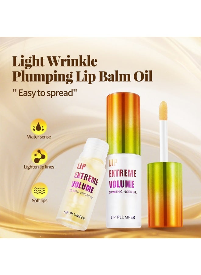 KOEC Lip Extreme Volume, Lip Plumper Set, Plumping Lip Gloss, Lip Moisturizer for Dry Lips, Lip Filler Plumper, Volumize Lips Instantly for Thicker & Fuller Lips, Mint and Ginger - Image 4