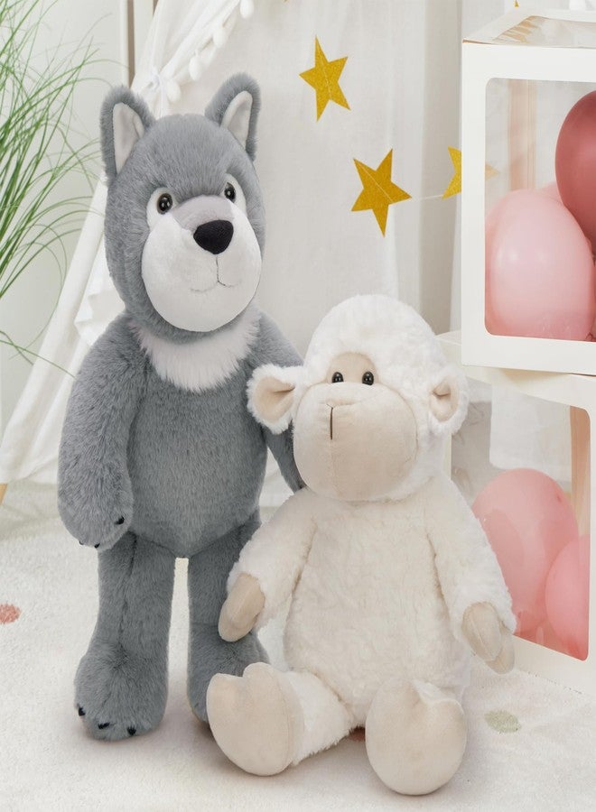 ماوجولان دمية ماوجولان المحشوة على شكل خروف 22 بوصة على شكل ماعز للبنات، لعبة خروف لطيفة محشوة، وسادة هدايا للأطفال في عيد الميلاد وعيد الحب وعيد الفصح والتخرج - Image 5