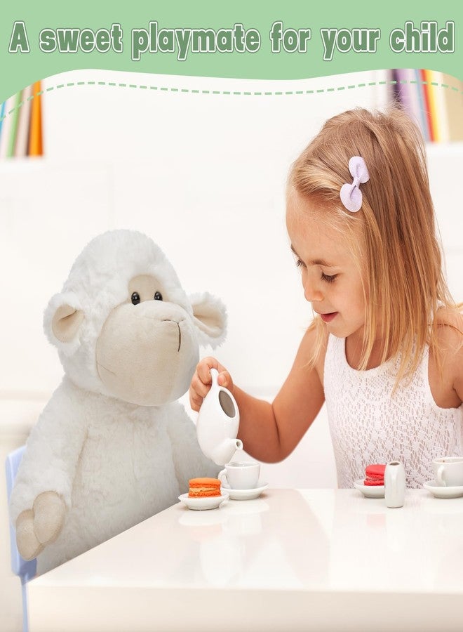 ماوجولان دمية ماوجولان المحشوة على شكل خروف 22 بوصة على شكل ماعز للبنات، لعبة خروف لطيفة محشوة، وسادة هدايا للأطفال في عيد الميلاد وعيد الحب وعيد الفصح والتخرج - Image 2