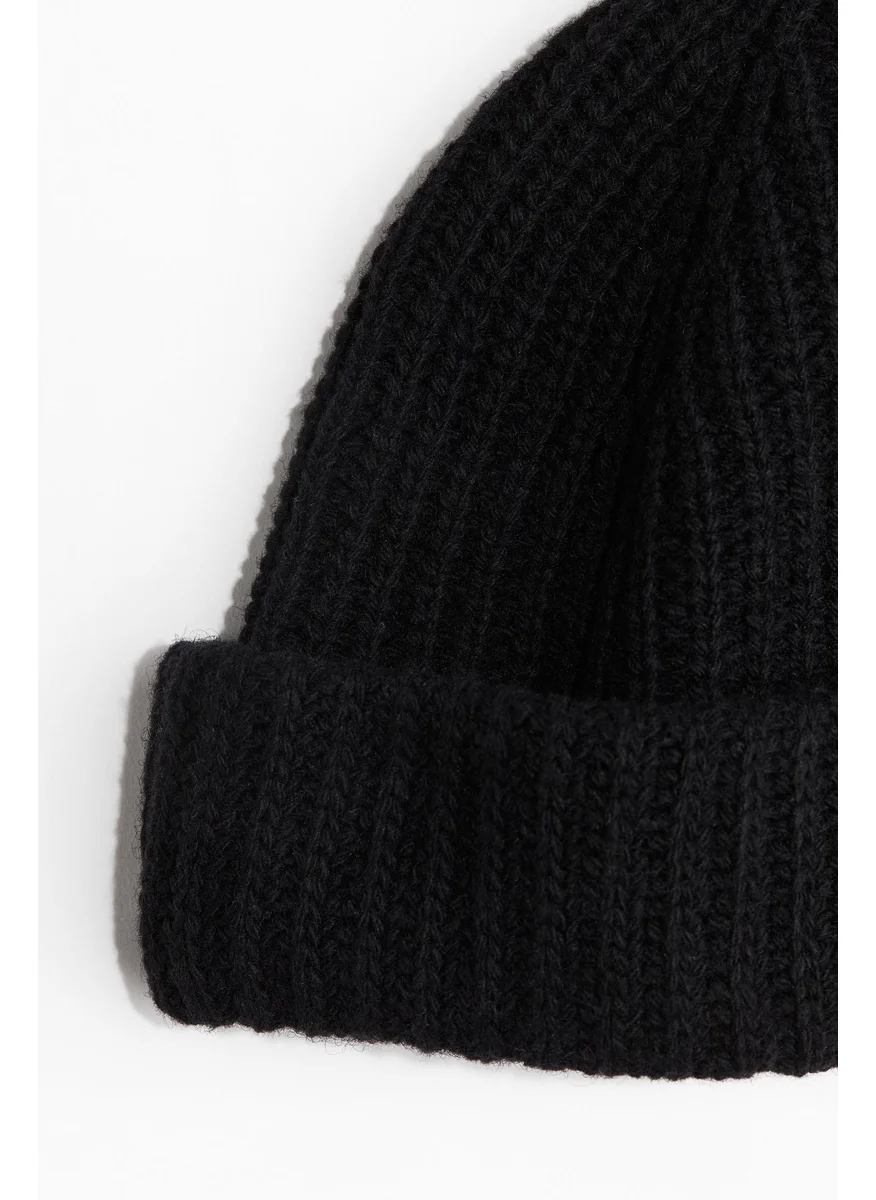 اتش اند ام Rib-Knit Wool-Blend Hat