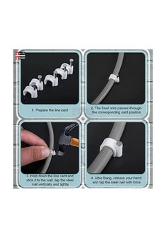 RACO Cable Clips with Steel Nails Cable Management for RG6, RG59, CAT6, RJ45 Cable Coax Cable, Ethernet Cable, TV Wire Cable, Telephone Cable, Led Starlight, Print Cable Pack of 100  - Image 5