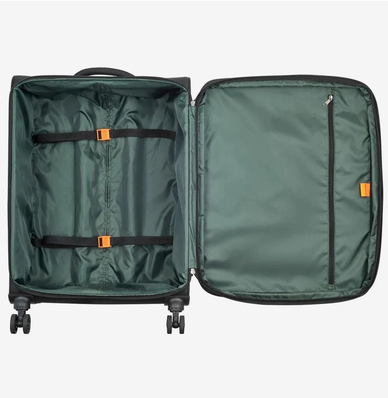 DELSEY Paris Securitech Vanguard By Delsey Paris 55 Cm Softcase 4-Double Wheeled Expandable Cabin Luggage Trolley - Black - Image 4
