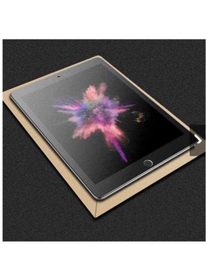 Muzz حماية شاشة سيراميك غير لامعة لجهاز iPad Air 2 و iPad الجيل 6 و 5: 9.7 بوصة فيلم TPU مرن، مضاد للخدش، فيلم حماية شاشة خالي من الفقاعات بحواف سوداء - Image 5