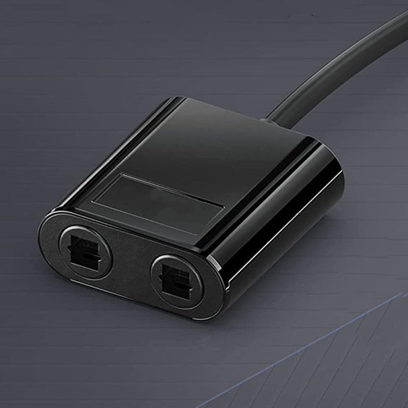 Angoily Optical Fiber Audio Splitter 1-in-2 Out Portable Optical Audio Splitter Replacement for Tv Soundbar Home Theater Black Shell - Image 5