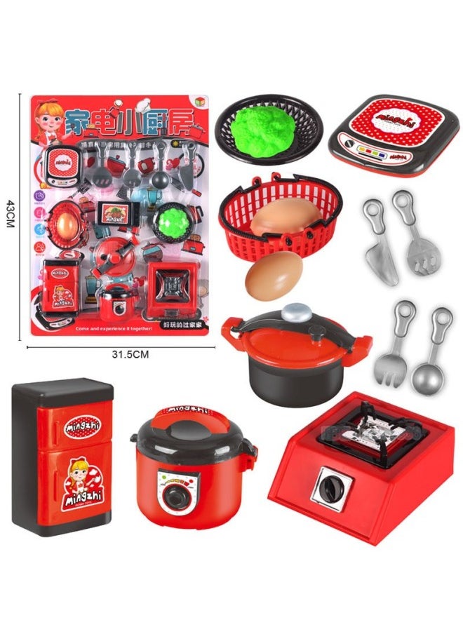 Model Tank Aircraft Shopping Mall Supermarket Supply Boy Rewards Children's Suit Plate Tableware Toys-Color:53566 Hanging Board Installed "small Kitchen Appliances" 6631  - Image 1