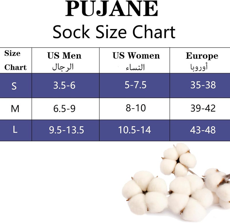 PUJANE 5 Pairs Athletic Running Ankle Socks Cushioned Breathable Low Cut Sports Tab Cotton Socks for Men and Women - Image 5