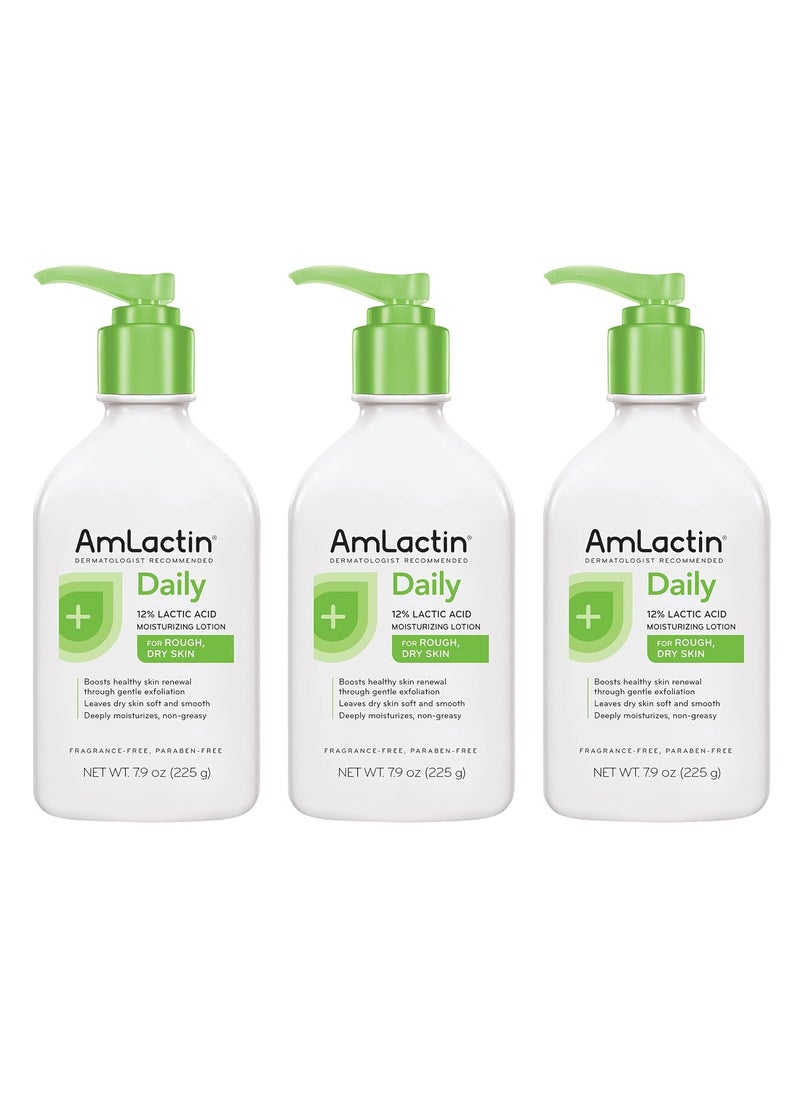 AmLactin - AmLactin Daily Moisturizing Body Lotion Paraben Free 79 Ounce Pack of 3 - Image 1