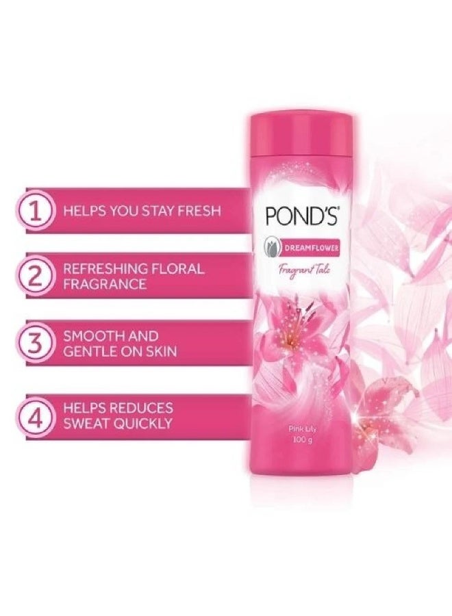 بوندس قطعتين من وردة الأحلام بودرة معطرة زنبق وردي 200 جم - Image 3