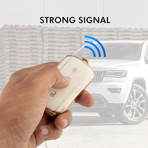 SHOPOFLUX TPU Key Cover Compatible with Tata Curvv | Curvv EV Electric | Sierra |Safari | Harrier | 4 Button Smart Key Only (White) - Image 3