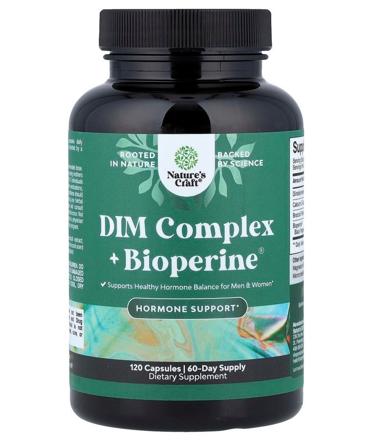 Nature's Craft DIM Complex + Bioperine® 120 Capsules