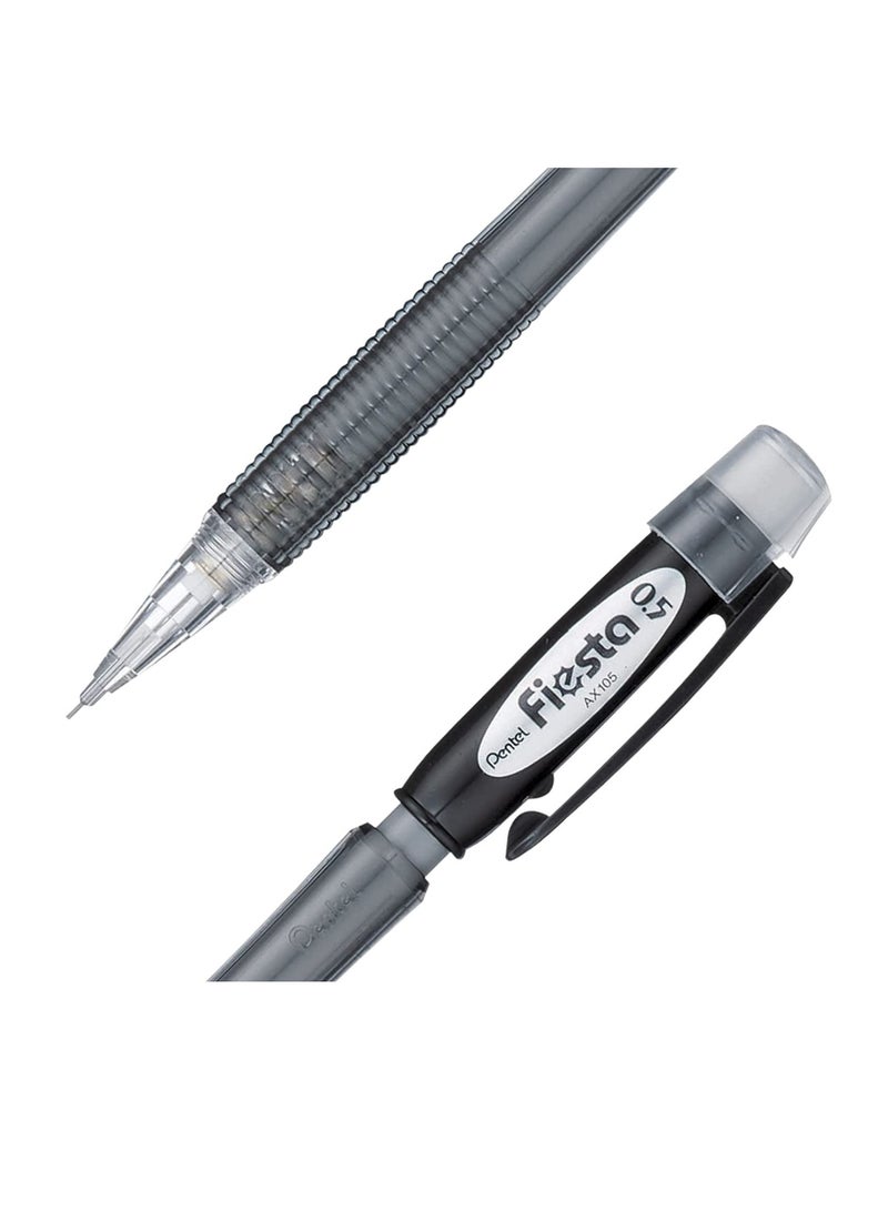 Pentel 4-Piece Fiesta Mechanical Pencil 0.5mm Tip With Two Pack of Leads - Image 3