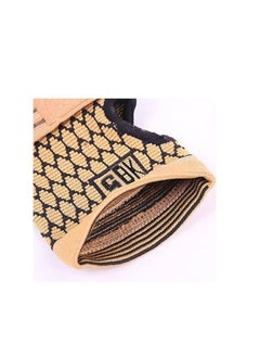 Generic Elastic Palm Support Gloves for Sports Fitness Wrist Pain Relief, begie  - Image 4