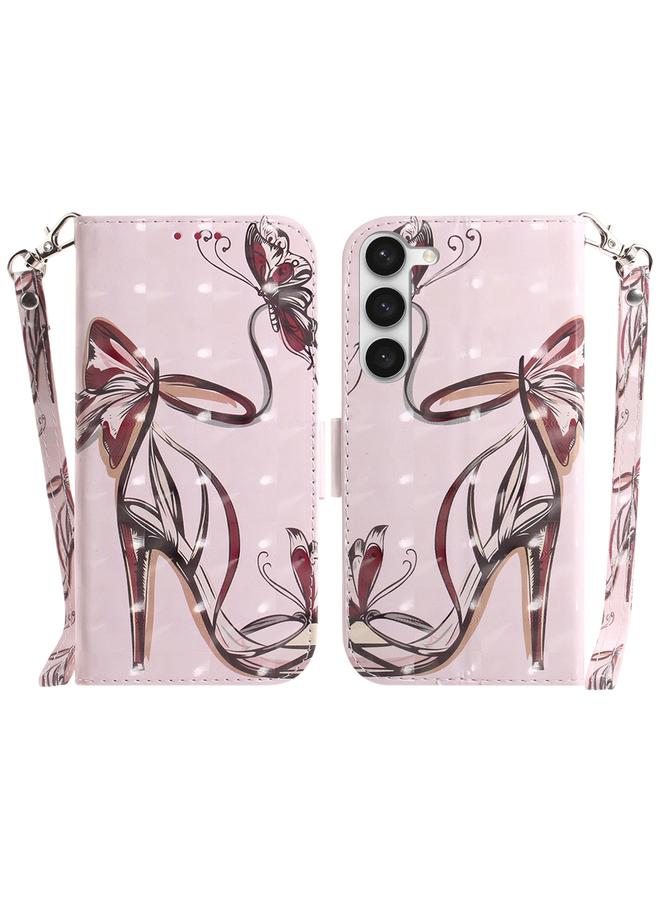 S-TOP Case For Samsung Galaxy S23+ 5G 3D Colored Pattern Flip Leather Phone Case - Image 1