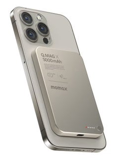 Momax Q.MAG X 5000mAh Wireless Magnetic Power Bank – USB-C PD Fast Charging, Up to 15W Output  - Image 1