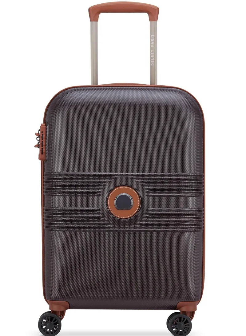 ديلسي _باريس flanerie se 55 cm 4 double wheeled expandable hardside cabin luggage trolley case - chocolate