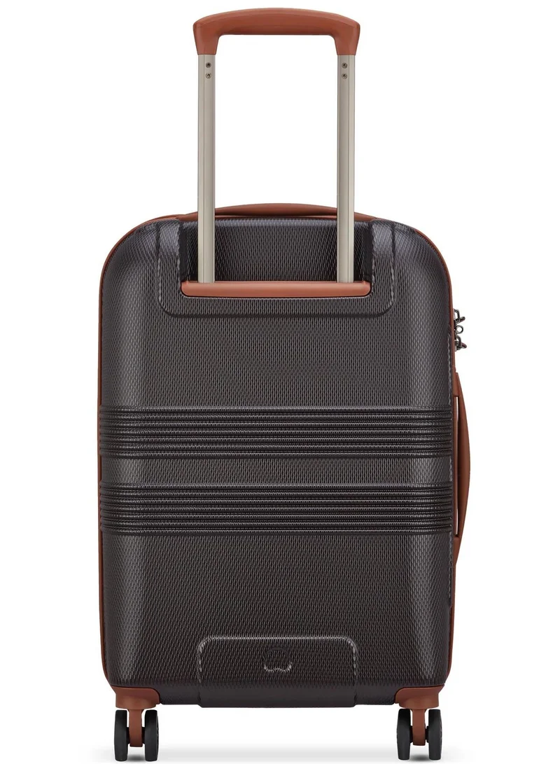 ديلسي _باريس flanerie se 55 cm 4 double wheeled expandable hardside cabin luggage trolley case - chocolate