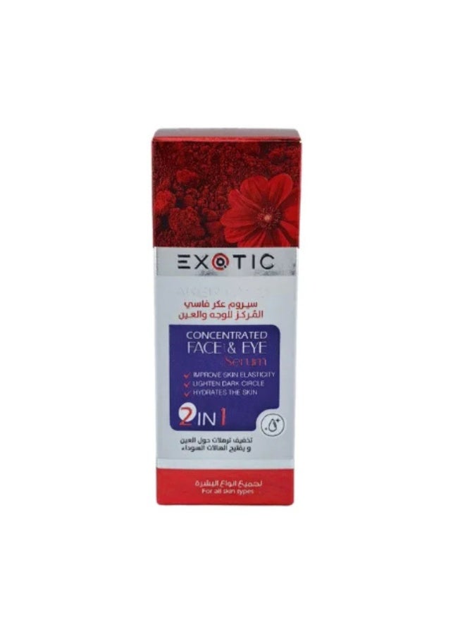 Exotic Concentrated 2-in-1 Aker Fassi Face and Eye Serum – 30ml - Image 1