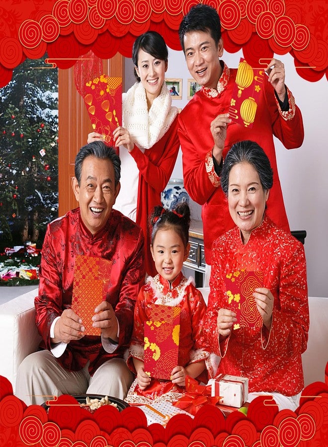 UPINS Chinese New Year Red Envelopes, 48Pcs 2026 Lunar Traditional Lucky Money Hong Bao Embossed Print Red Envelope for Spring Festivel Chinese New Year Wedding Supplies Decor（12 Patterns） - Image 4