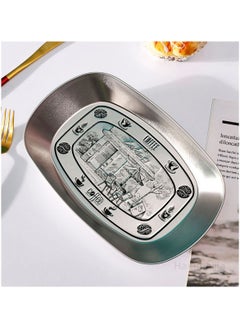Hanghaijia Tinplate Outdoor Products Camping Tableware, Home Kitchen Fruit Dried Fruit Food Vegetable Storage Tray Fruit Bowls  - Image 5