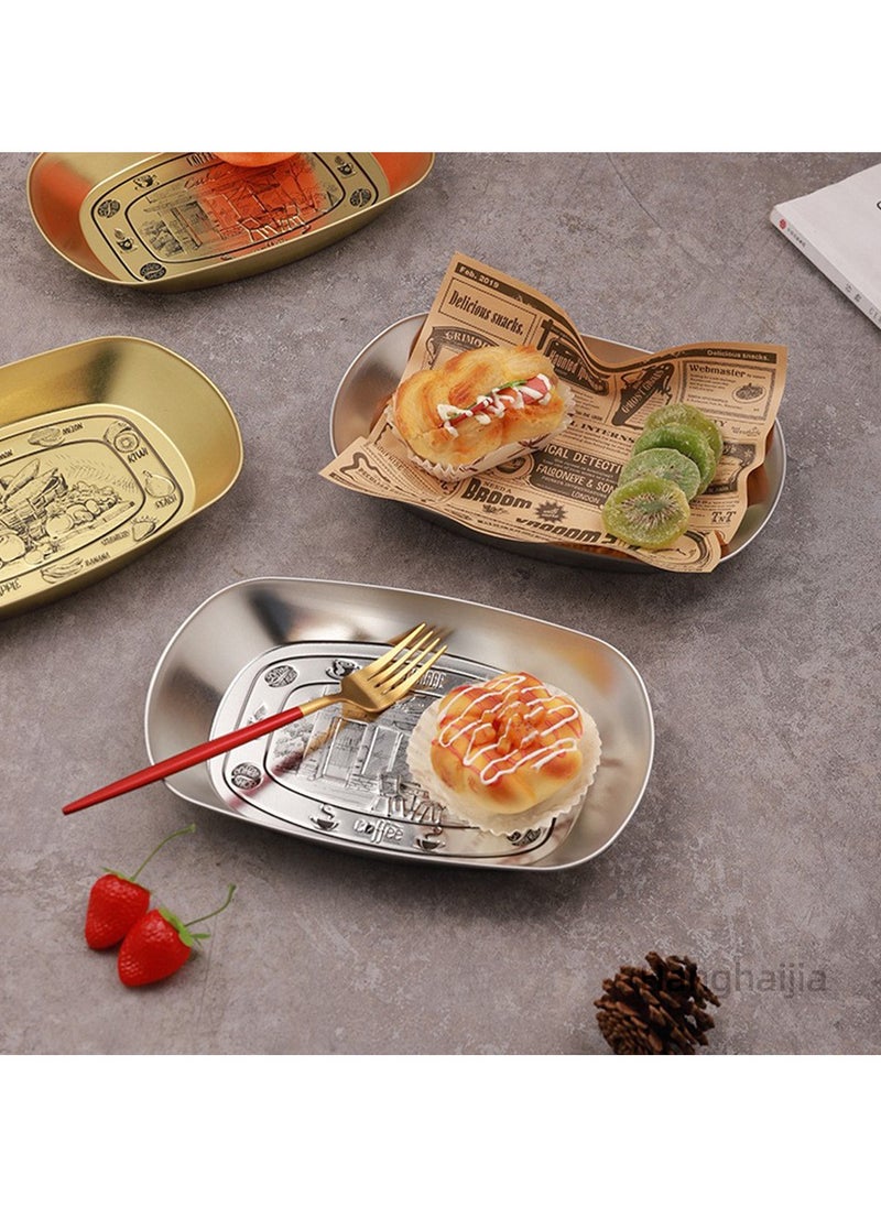 Hanghaijia Tinplate Outdoor Products Camping Tableware, Home Kitchen Fruit Dried Fruit Food Vegetable Storage Tray Fruit Bowls  - Image 4