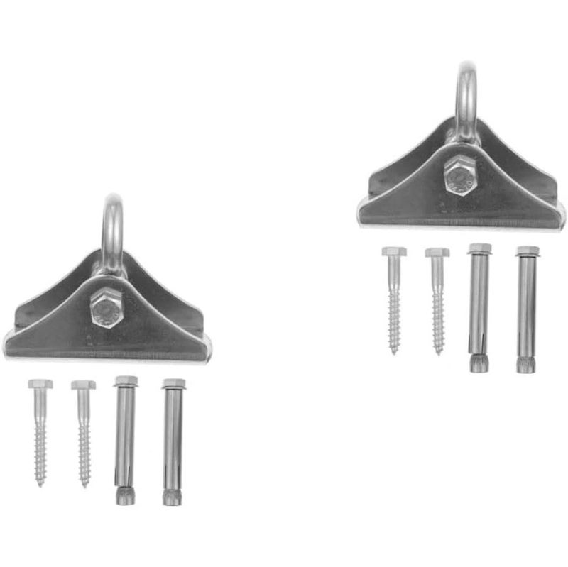 2 Pack Heavy Duty Swing Hanger Kit Stainless Steel Load Bearing Hanging Hooks - Image 1