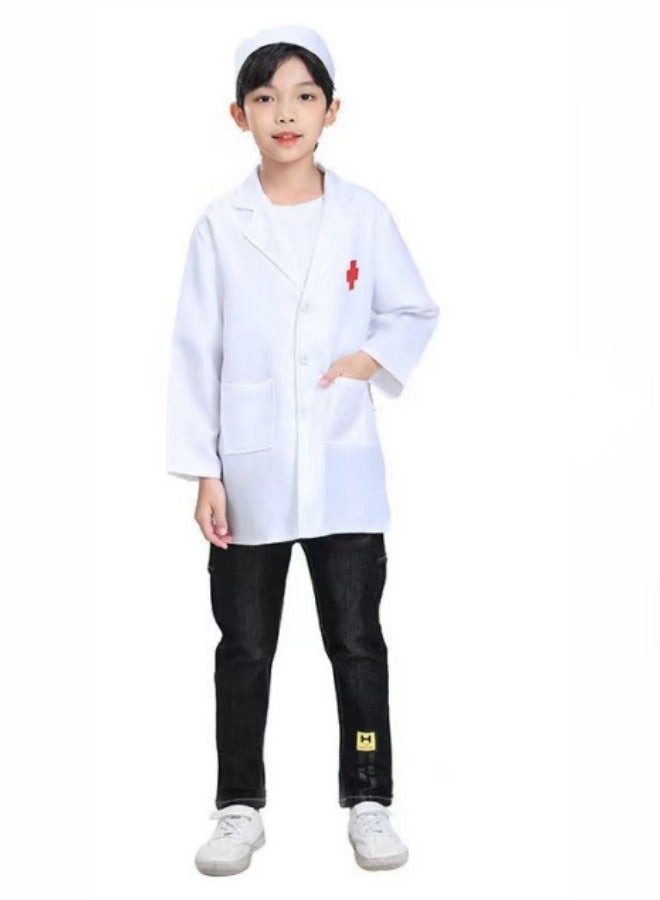 Kids Children Doctor Nurse Role play Cosplay Costume - Image 1