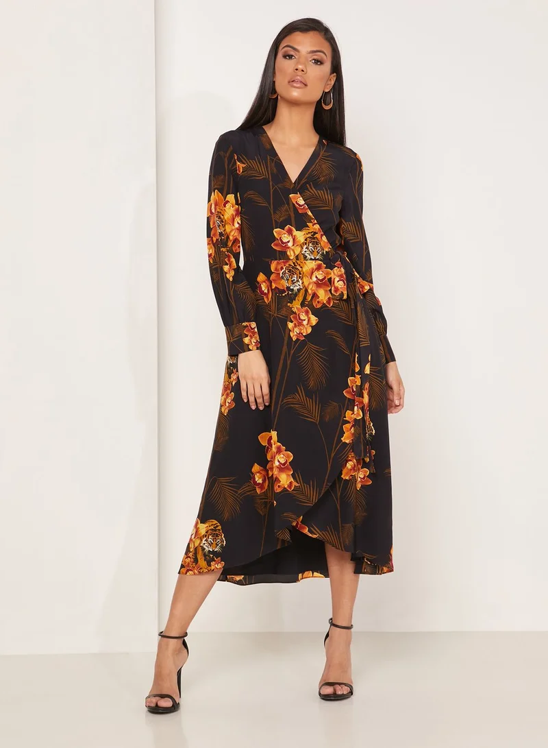 Ted Baker Stela Floral Print Wrap Dress