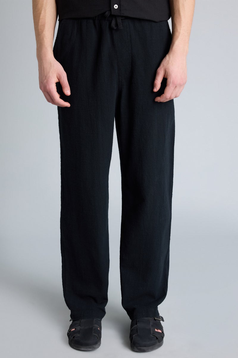 DeFacto Black Man Baggy Fit Cotton Trousers Casual - Image 4
