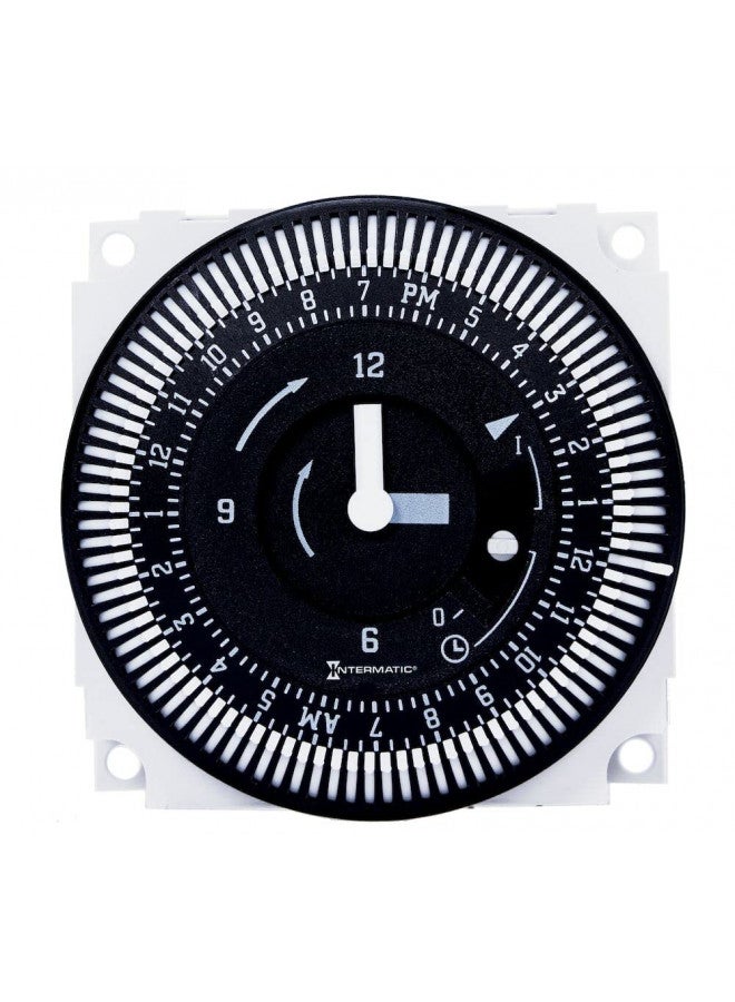 جرسلين من إنترماتيك FM1STUZ-240U مؤقت كهربائي ميكانيكي 24 ساعة 21A، SPDT، 240V، أبيض