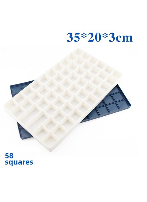 MingHua 24/48 Grid Acrylic Gouache Sealable Paint Box 58 grid soft cover color mixing box