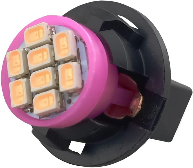 GLOFE T10 194 168 Dash Instrument White LED Light Bulbs Bright Panel Gauge Cluster Dashboard LED Light Bulbs 10Pcs/Set (Purple/pink) - Image 4