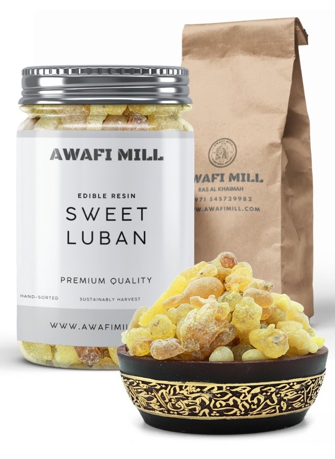 Awafi Mill AWAFI MILL Sweet Luban – Edible Frankincense Resin | Natural Boswellia Chewing Gum  - Image 1