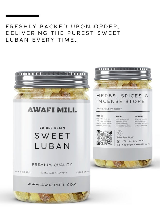 Awafi Mill AWAFI MILL Sweet Luban – Edible Frankincense Resin | Natural Boswellia Chewing Gum  - Image 4