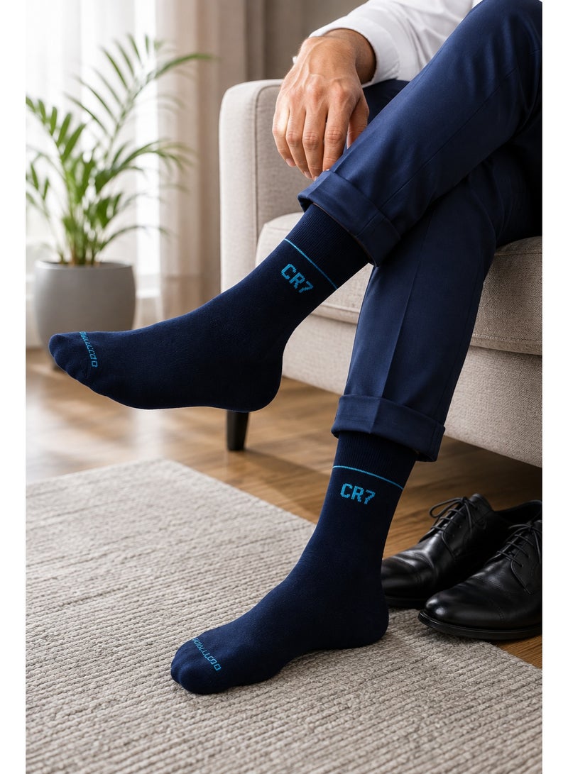 CR7 Men's Socks 5-Pack, Cotton Blend Socks, Size 40-46 - Image 4