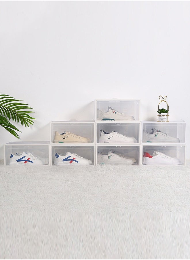 Generic - Shoe Storage Boxes, Shoe Organizer Containers with Lids, Clear Plastic Stackable Shoebox - Image 1